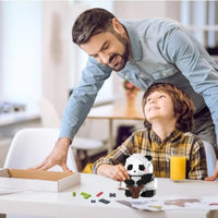 HKM-980179 Cute Mini Panda Building Blocks DIY Model Plastic Toy for Kids