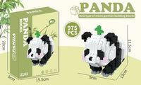 HKM-980179 Cute Mini Panda Building Blocks DIY Model Plastic Toy for Kids