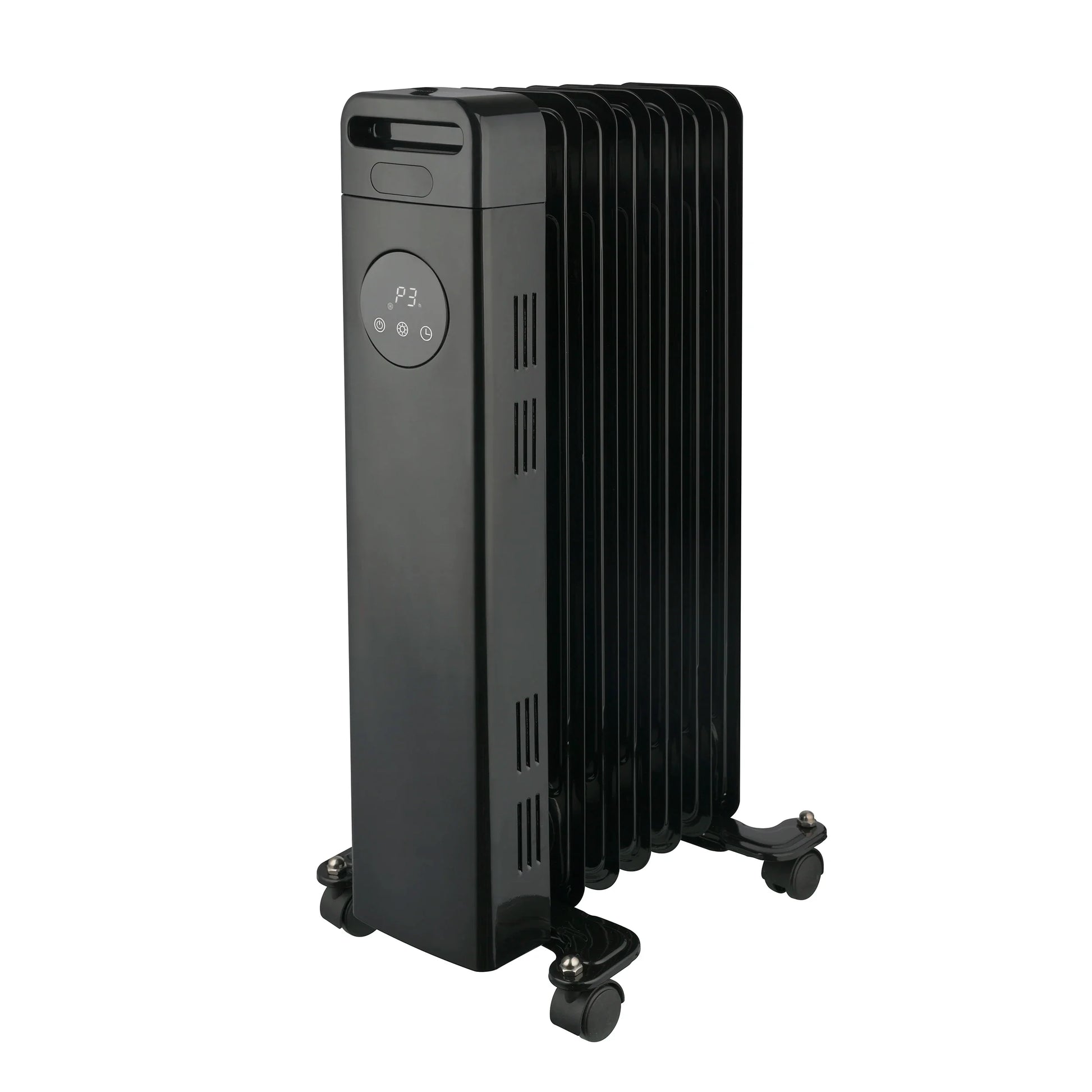 KTX-980307 Portable Oil-Filled Radiator Heater with Adjustable Thermostat and Remote Control, 1500W, for Home Use