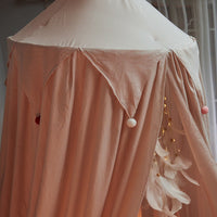 HKM-980371 Dome Hanging Mosquito Net with Single Door for Cribs - 100% Polyester Material