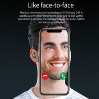 HKM-980435 Binaural Wireless Bluetooth Headset with Digital Display - 4-5 Hours Talk & Music Time, 10m Range, 30 Hours Playback