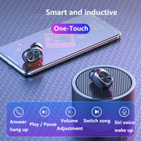 HKM-980435 Binaural Wireless Bluetooth Headset with Digital Display - 4-5 Hours Talk & Music Time, 10m Range, 30 Hours Playback