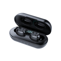 HKM-980435 Binaural Wireless Bluetooth Headset with Digital Display - 4-5 Hours Talk & Music Time, 10m Range, 30 Hours Playback