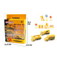 HKM-980499 1/64 Scale Diecast Metal Fire Truck Model Toy for Kids - Emergency Vehicle with Free Wheel Design