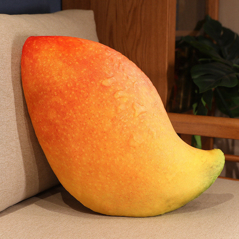 HKM-980499 Creative Plush Fruit Doll Pillow - Watermelon, Mango, Kiwi, and More, Various Sizes Available
