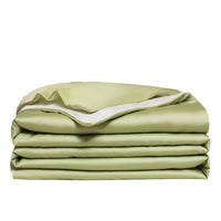 HKM-980691 Washed Ice Silk Solid Color Bed Sheet and Quilt Cover Set for Modern Bedrooms