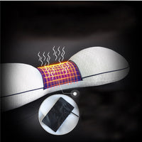 HKM-980819 Cervical Traction Pillow with Adjustable Height and Soft Polyester Cotton Fabric
