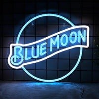 HKM-980819 Neon Atmosphere Wall Sign - Dimmable Moon Cloud, Mountain, Gear, Team Logo, and More