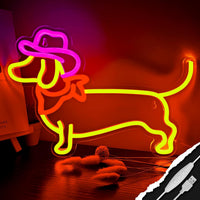 HKM-980819 Neon Atmosphere Wall Sign - Dimmable Moon Cloud, Mountain, Gear, Team Logo, and More