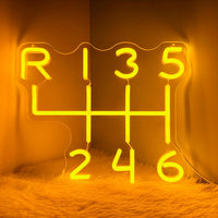HKM-980819 Neon Atmosphere Wall Sign - Dimmable Moon Cloud, Mountain, Gear, Team Logo, and More