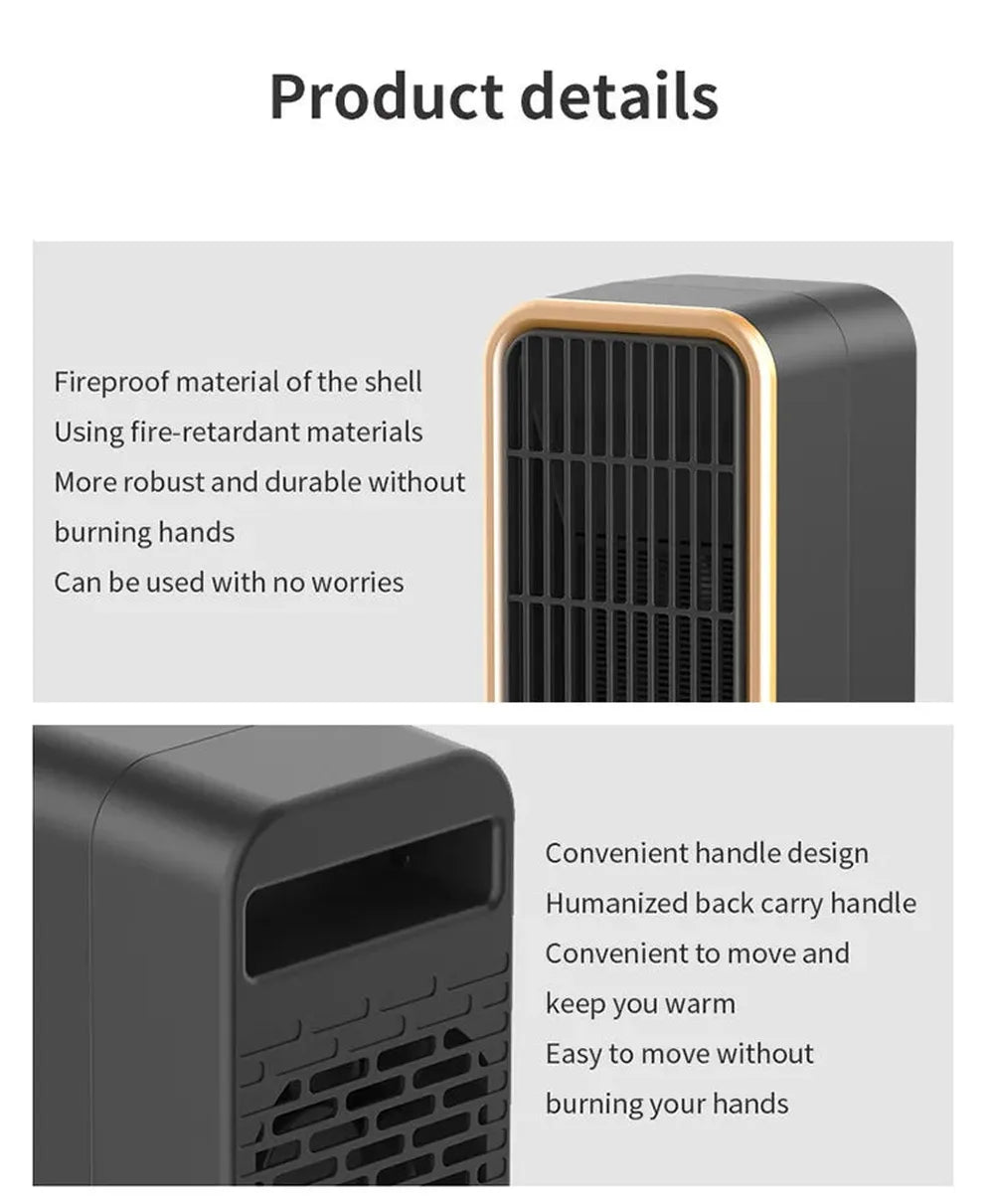 KTX-980883 Compact Electric PTC Fan Heater for Efficient Room Heating