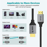 HKM-981075 HDMI Cable for TV and Blu-ray Projector, Gold-Plated, 1M and 1.8M Options