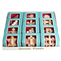 HKM-981267 3D Mini KongMing Lock Wooden Puzzle - Educational Brain Teaser for Ages 5+