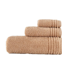 HKM-981267 Cotton Towel Set in Beige and Brown - Soft and Absorbent, Various Sizes Available