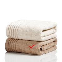 HKM-981267 Cotton Towel Set in Beige and Brown - Soft and Absorbent, Various Sizes Available