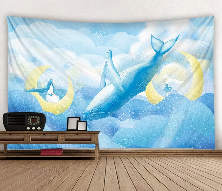 HKM-981395 European Classic Home Printing Tapestry in 100% Polyester Fabric - Rectangle Design for Bedroom, Living Room, Hotel Decor
