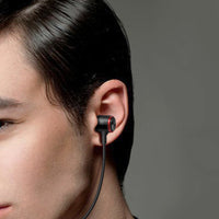 HKM-981587 In-Ear Headset with Metal Design and Heavy Bass for Mobile Devices