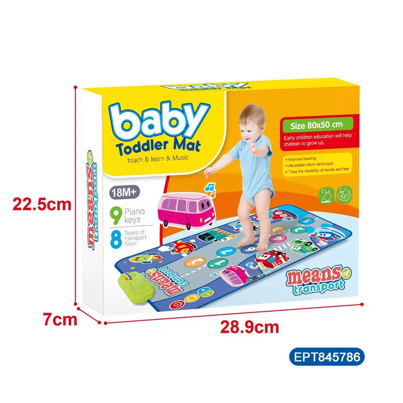 Electric Musical Activity Mat for Early Learning and Development - EPT845786