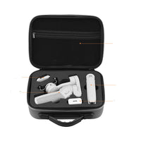 HKM-981715 Portable Waterproof Handbag for DJI OM4 and OSMO Mobile3 - Soft Handle Design, Grey Nylon Outer with Inner Pocket
