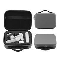 HKM-981715 Portable Waterproof Handbag for DJI OM4 and OSMO Mobile3 - Soft Handle Design, Grey Nylon Outer with Inner Pocket