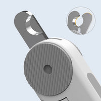 HKM-981843 LED Luminous Nail Scissors with File and Safety Features for Pets