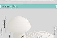 HKM-982099 Wireless Charging Multi-Port USB Mushroom Lamp for Mobile Phones