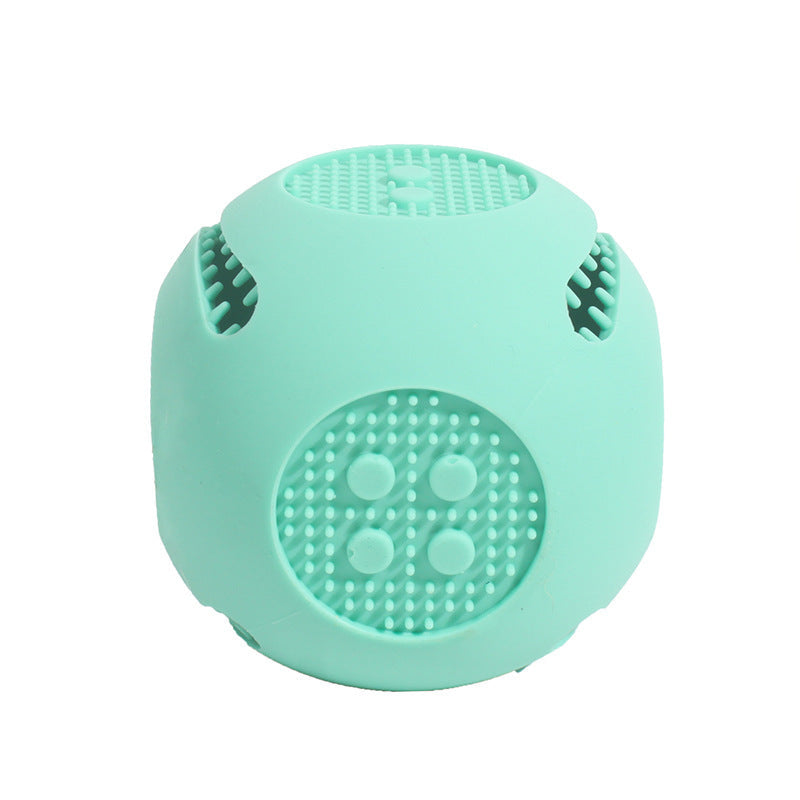 HKM-982291 Pet Dog Toy Ball Cat Toy Outdoor Bite-resistant Puzzle Anti-choking Molar Cleaning Food-grade Silicone Leaking Food Ball