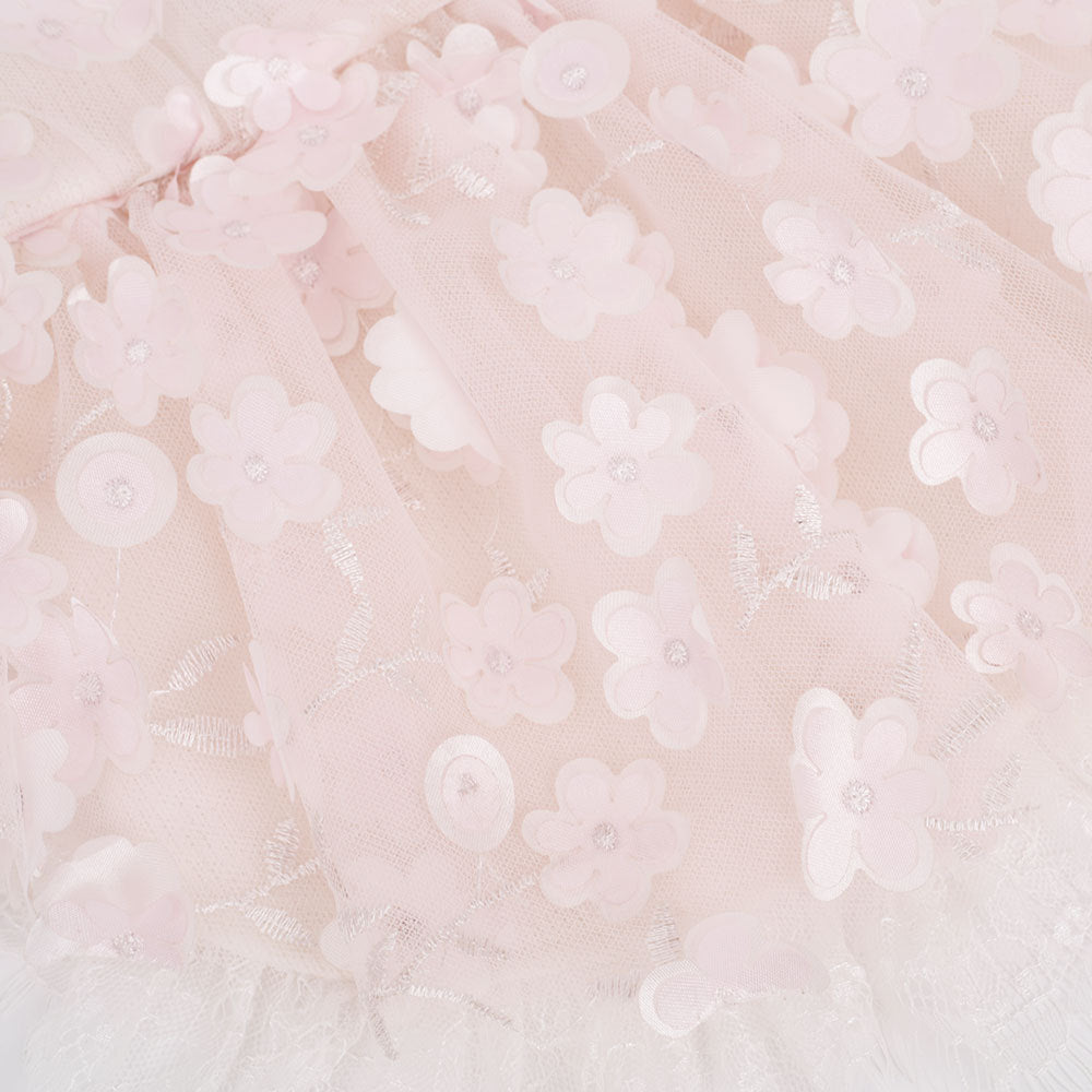 HKM-982355 Lace Skirt Dress for Small Dogs - Elegant Polyester Fiber Design