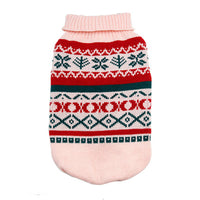 HKM-982419 Cozy Pet Sweater with Leaf Pattern and Lapel Design in Multiple Colors