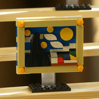 HKM-982419 World Paintings 3D Building Block Set - Educational Puzzle Toy for Ages 6+