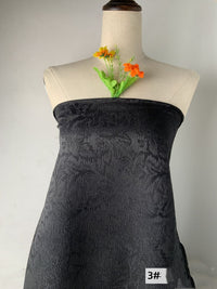HKM-982675 Embossed Texture Jacquard Woven Fabric - 100% Polyester, 145cm Wide for Dresses, Autumn/Winter