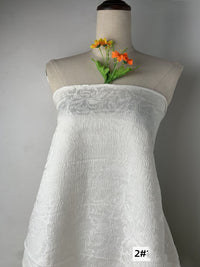HKM-982675 Embossed Texture Jacquard Woven Fabric - 100% Polyester, 145cm Wide for Dresses, Autumn/Winter