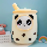 HKM-982675 Kawaii Plush Bubble Tea Cup Toy - Soft Stuffed Animal in Various Sizes (24cm, 35cm, 50cm, 70cm)