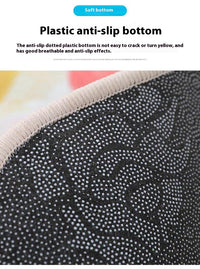HKM-982739 Soft Cashmere-like Non-Slip Bathroom Mat - 60cm x 60cm or 80cm x 80cm, Machine Woven for Home Use