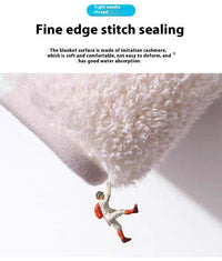 HKM-982739 Soft Cashmere-like Non-Slip Bathroom Mat - 60cm x 60cm or 80cm x 80cm, Machine Woven for Home Use