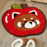 HKM-982739 Soft Cashmere-like Non-Slip Bathroom Mat - 60cm x 60cm or 80cm x 80cm, Machine Woven for Home Use