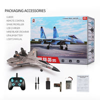 HKM-982803 Remote Controlled J-11 SU-35 RC Foam Glider - 2.4G Aircraft for Outdoor Fun