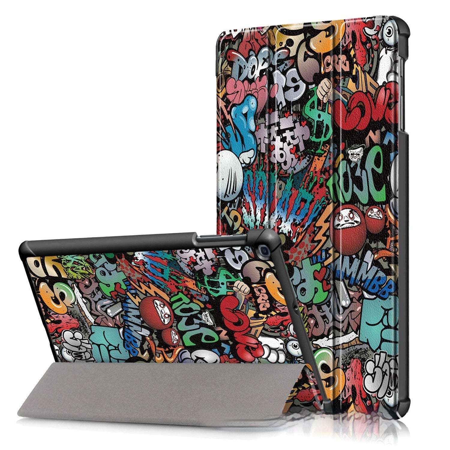 HKM-982931 Leather Flip Tri-fold Tablet Protective Cover for Samsung Tablets - Various Styles Available