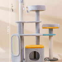 HKM-982995 Large Cat Scratch Board and Jumping Platform Toy for Active Play and Scratching Fun