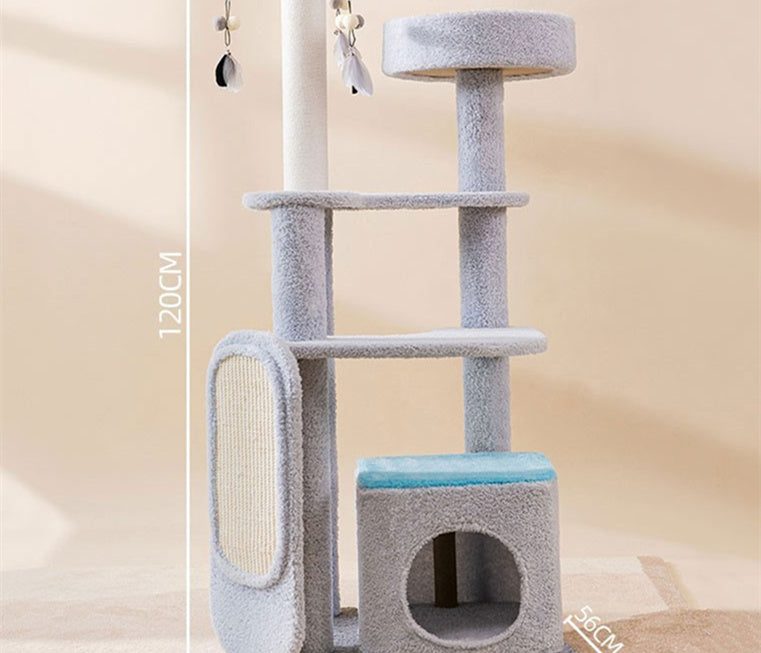 HKM-982995 Large Cat Scratch Board and Jumping Platform Toy for Active Play and Scratching Fun