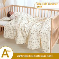 HKM-982995 Pure Cotton Cartoon Design Baby Summer Blanket - Available in Two Sizes (120x150, 150x200)