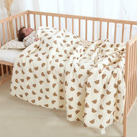 HKM-982995 Pure Cotton Cartoon Design Baby Summer Blanket - Available in Two Sizes (120x150, 150x200)