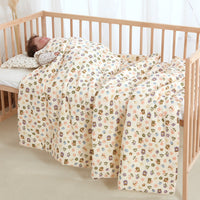 HKM-982995 Pure Cotton Cartoon Design Baby Summer Blanket - Available in Two Sizes (120x150, 150x200)
