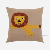 HKM-983059 Cartoon Leopard Square Throw Pillow for Living Room, 45x45cm Cushion Cover