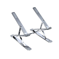 HKM-983059 Folding Aluminum Alloy Computer Stand Bracket with Silicone Padding - Supports Up to 80 kg