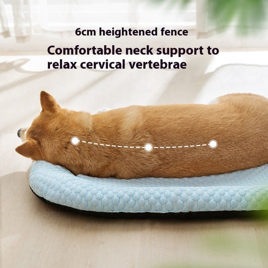 HKM-983123 Cooling Dog Mat - 3D Breathable Ice Pad for Small to Extra-Large Dogs, Various Colors Available