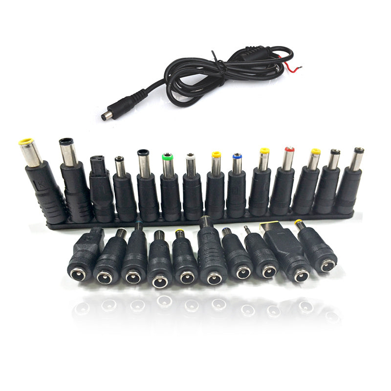 HKM-983187 Universal 30-Piece DC Power Adapter for Notebooks – Input AC 100V-240V, 24V Output, Male Plug