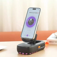 HKM-983187 Wireless Mobile Holder with Speaker, Model F15 - 40.5W HD Sound, Bluetooth & USB Playback, Compatible with Smartphones