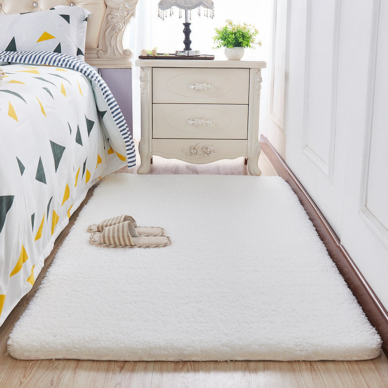 HKM-983315 Elegant Wool Velvet Rectangle Carpet in Customized Sizes and Colors for Bedroom and Living Room