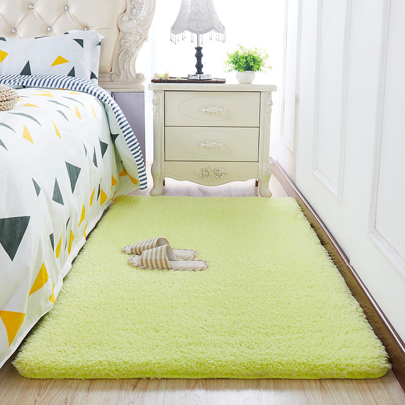 HKM-983315 Elegant Wool Velvet Rectangle Carpet in Customized Sizes and Colors for Bedroom and Living Room